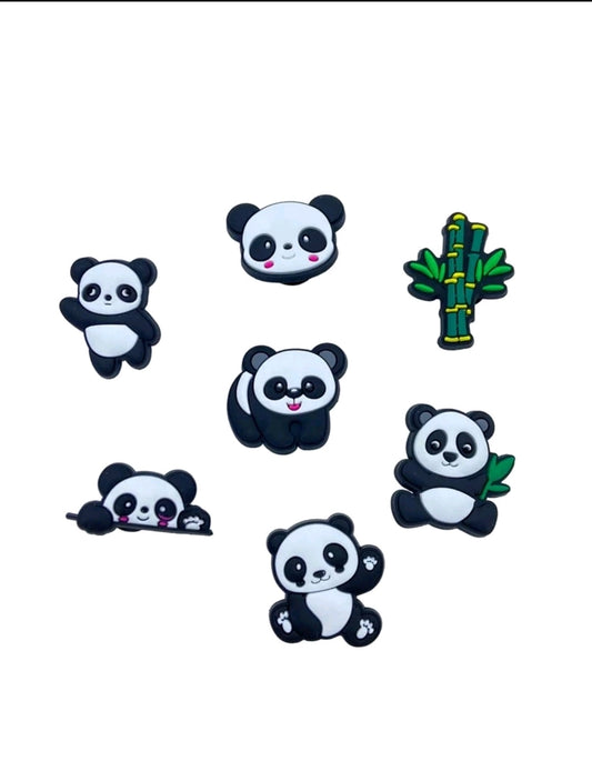Charms - Panda (7stk)